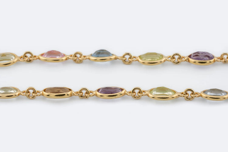 Bracelet Oro Giallo Bracciale in oro giallo con pietre 58 Facettes 196,00 BRC