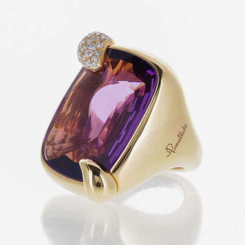 Bague 53 POMELLATO - Bague Ritratto Or Rose et Améthyste 58 Facettes 2.18496