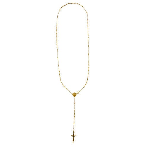 Collier Collier chapelet en or jaune 58 Facettes 37623