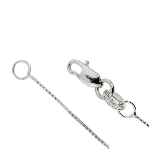 Collier Collier en or blanc avec un diamant de 0,44 ct 58 Facettes 50