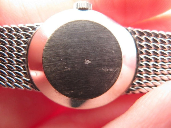 Montre vintage montre OMEGA en or blanc et 28 diamants mecanique 58 Facettes 259944