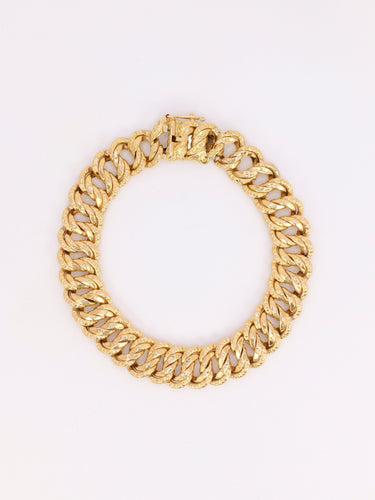 Bracelet Bracelet maille américaine or jaune 1,2 cm 58 Facettes 1190.2