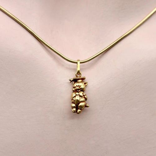 Pendentif Breloque vintage en or 14 carats représentant le cochon Cicéron des Loony Toons 58 Facettes A1003D