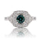 Bague 53 Bague style art déco diamants et saphir Teal 58 Facettes 24-149