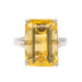 Bague 55 Bague Or blanc Citrine 58 Facettes 2830638CN