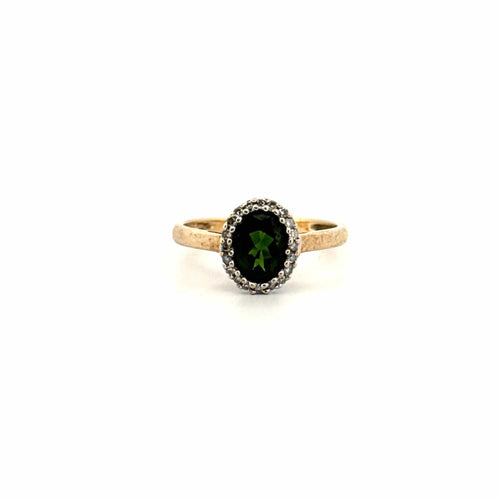 Bague 57 Bague Or Jaune 18k Tourmaline & Diamants 58 Facettes 50-GS26328-04