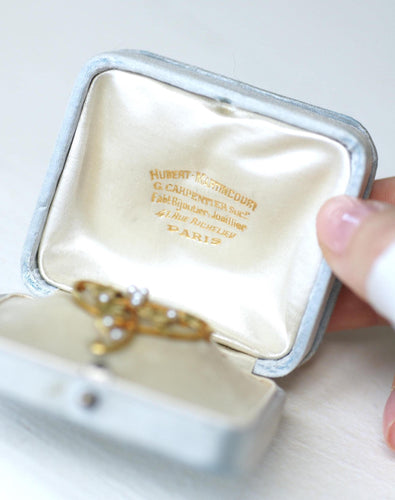 Broche Hubert Martincourt Broche Art Nouveau or jaune et perles 58 Facettes