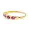 Bague 59 Bague Demi alliance Or jaune Rubis 58 Facettes 3090579CN
