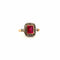Bague 56 Bague Vintage Or Jaune Rubis & Diamants 58 Facettes 57-GS35197-2