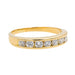 Bague 53 Bague Demi alliance Or jaune Diamant 58 Facettes 3000037CN