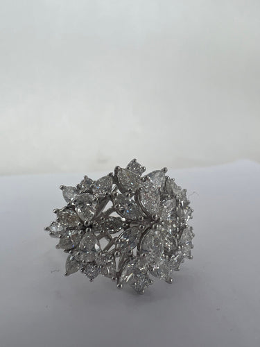 Bague 56 Bague cocktail fantaisie diamant 58 Facettes RNG-131