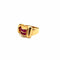 Bague 60 Bague Tank en Or Jaune et Rubis 58 Facettes