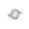 Bague Bague en or blanc avec un entourage de diamants de 0,88 carat 58 Facettes