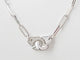 Collier Collier Dinh Van Menottes R12 Or Blanc et Diamants 58 Facettes 33175