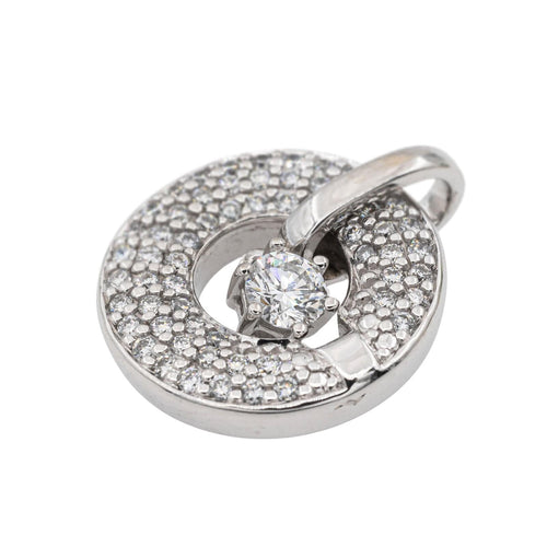 Pendentif Pendentif Or blanc Diamant 58 Facettes 3181735CN