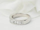 Bague 50 Demi alliance en or blanc et diamants 1.06cts 58 Facettes 33182