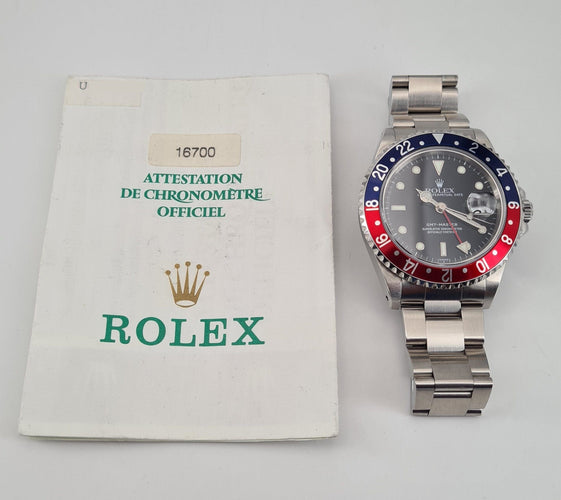 Montre ROLEX - Montre GMT Master Pepsi "Swiss Only" 58 Facettes 16700-2-1-1-2