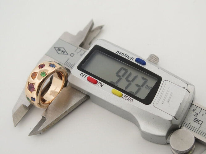 Bague 53 bague POMELLATO iconica medium or rose tourmaline saphir ruby 58 Facettes 263944