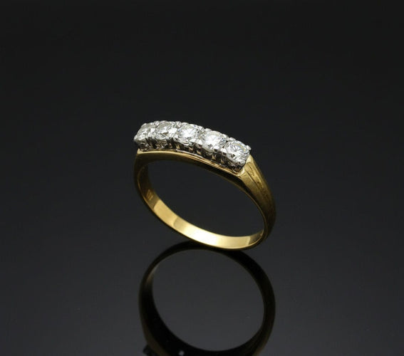 Bague Anneau de rivière des années 1930 58 Facettes