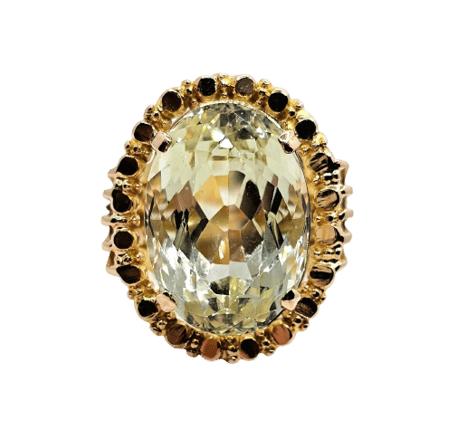 Bague 56 Bague Béryl vert 58 Facettes 599