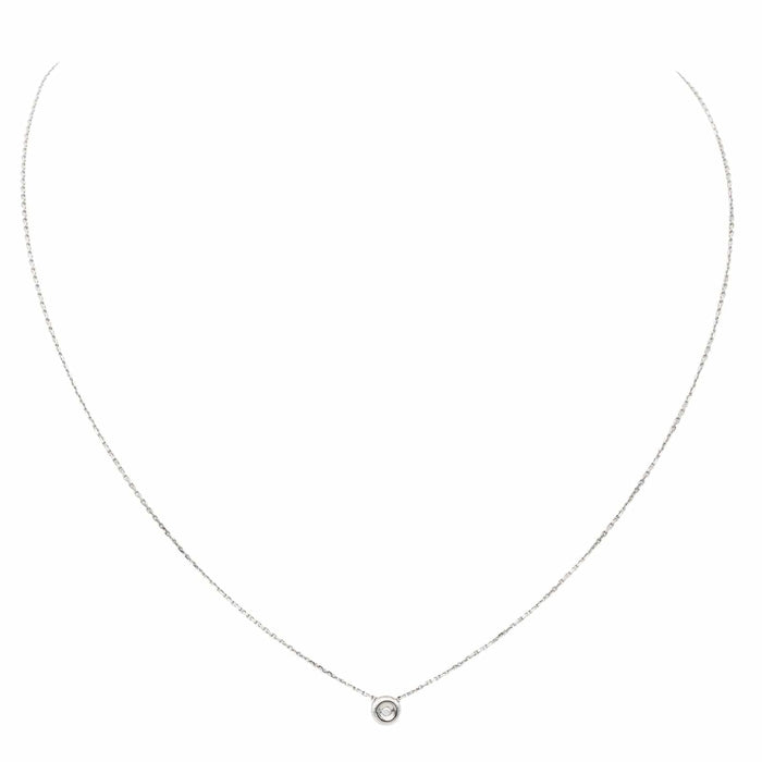 Collier Collier Or blanc Diamant 58 Facettes 579047RV