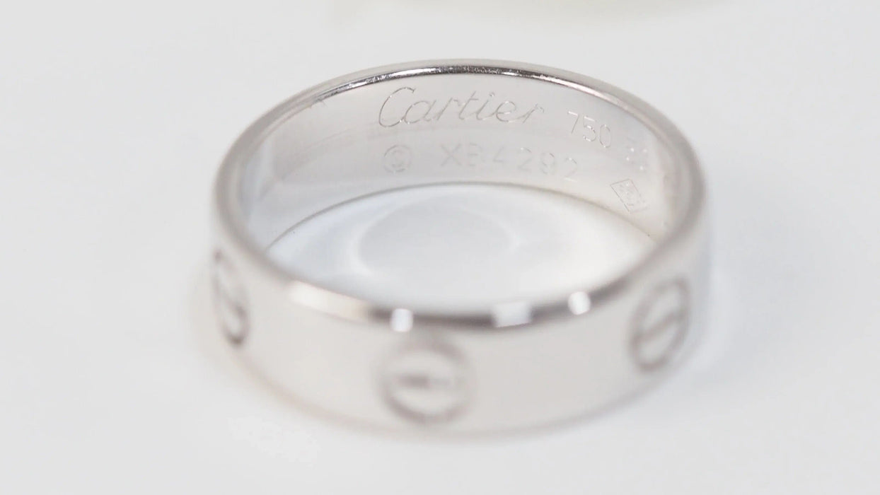 Bague 53 CARTIER - Bague love en or blanc 58 Facettes 32811