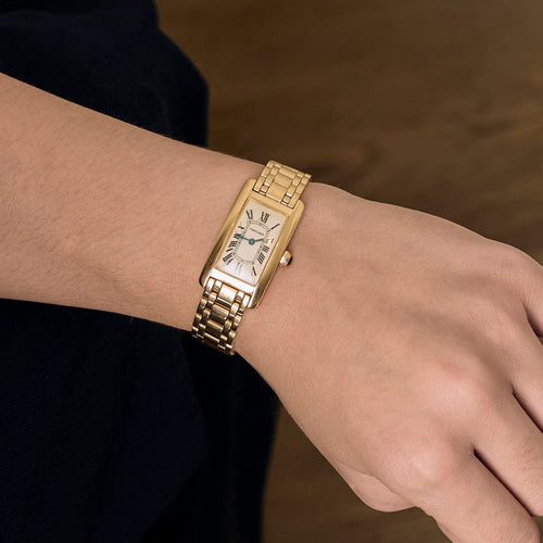 Montre CARTIER - Montre TANK AMERICAINE or jaune 58 Facettes BO/250012