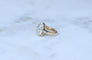 Bague 53 Bague Marquise Ancienne Diamants 1,30 Cts Or rose 58 Facettes