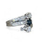Bague 54 Bague or blanc avec saphir et diamants 58 Facettes 267