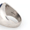 52 Tiffany & Co - Vintage Platinum  Crest Ring Lapis Lazuli 58 Facettes G14212