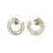 Boucles d'oreilles DINH VAN - Créoles pulse or rose 58 Facettes 357