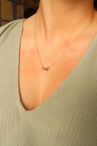 Collier Collier Ginette NY Mini noeud sur chaîne Or rose 58 Facettes 2519514CN