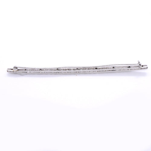 Broche Longue broche barrette platine et diamants 58 Facettes 31