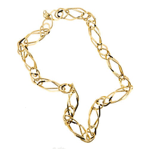 Collier Collier en or jaune et diamants 58 Facettes 37707