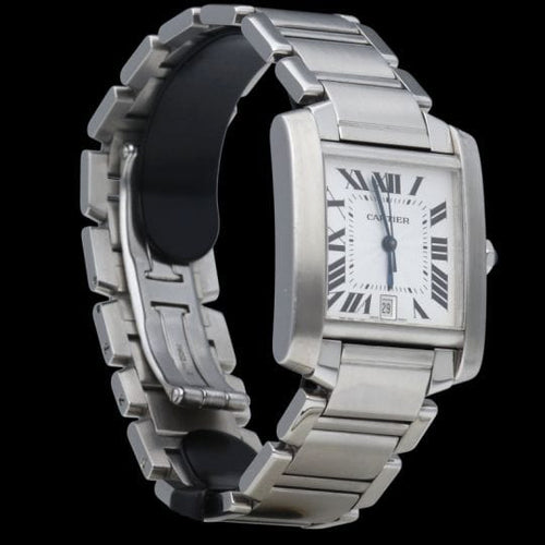 Montre Cartier Montre Tank Francaise Gm Automatique 58 Facettes MT43972