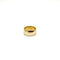 Bague Bague alliance large droite or jaune 58 Facettes