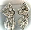 Boucles d'oreilles Paire de boucles d'oreilles Art Déco en platine 58 Facettes