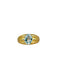 Bague Bague vintage avec aigue-marine ovale 58 Facettes 2505004