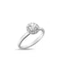 Bague Bague solitaire en or blanc avec diamants 58 Facettes