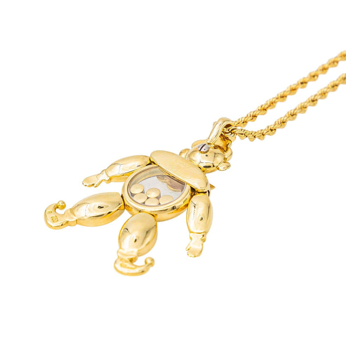 Collier Chopard Collier Happy Clown Or jaune Diamant 58 Facettes 3704298CN