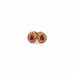 Boucles d'oreilles Puces d'oreilles Or Jaune 18k Rubis 58 Facettes B4BO-GS32226-17