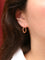 Boucles d'oreilles Créoles vintage or champagne 58 Facettes J446