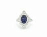 Bague Bague avec diamants et saphir de 2,50 ct 58 Facettes