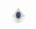 Bague Bague avec diamants et saphir de 2,50 ct 58 Facettes