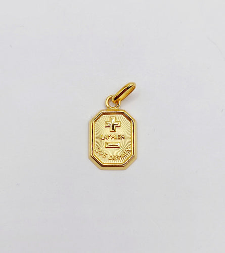 Pendentif AUGIS - Pendentif médaille d'amour or "+ qu'hier - que demain"- L’Exclusive 58 Facettes J10791X000