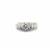 Bague 56 Solitaire or blanc diamants 58 Facettes 88-GS36090-01