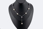 Collier Oro Bianco Collana in oro bianco con perle bianche e grigie 58 Facettes col303