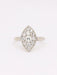 Bague 57 Bague marquise or blanc diamants 58 Facettes J606