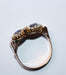 Bague 55 Bague Duo ancienne perles et pierres bleues 58 Facettes 573