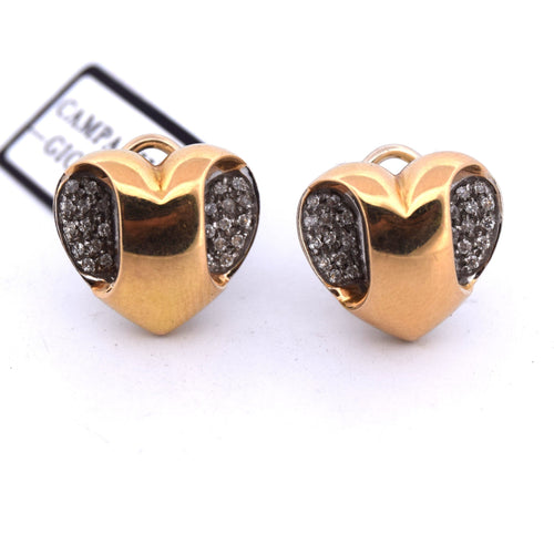 Boucles d'oreilles Boucles d'oreilles en or et diamants des années 1960 58 Facettes